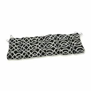 Novelty Rectangular Outdoor Bench Cushion in Black