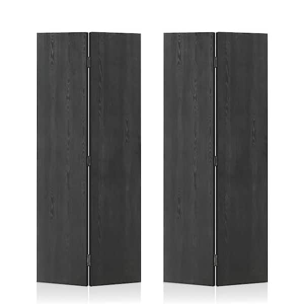 CALHOME 44 in. x 88 in. x 3/4 in. Thickness Hollow Core Black