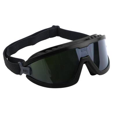 4 in. Green Safety Black IR5 Lens Brazing Goggles