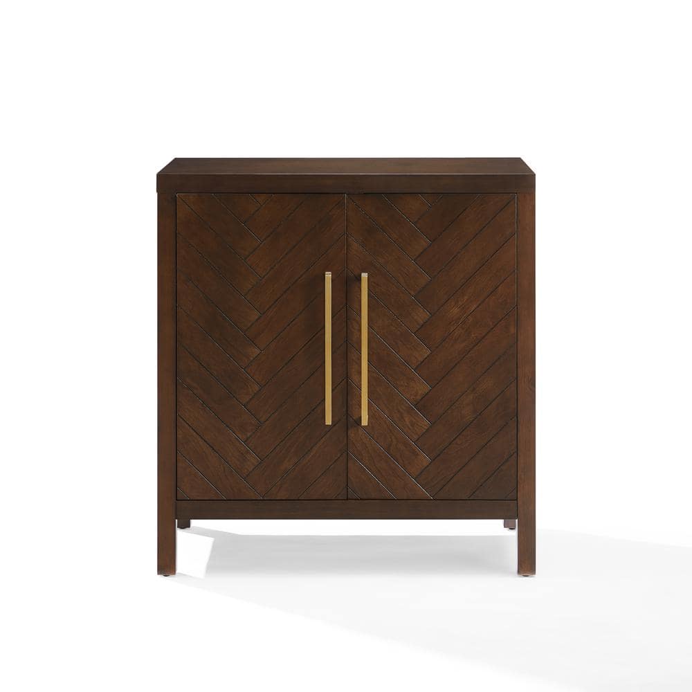 Darcy Dark Brown Medium Wood Accent Cabinet with Adjustable Shelving