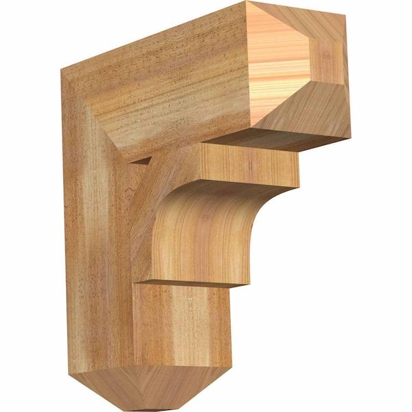 Ekena Millwork 6 in. x 18 in. x 18 in. Western Red Cedar Westlake Craftsman Rough Sawn Bracket