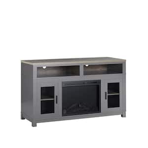 Viola 54.1 in Freestanding Electric Fireplace TV Stand for TVs up to 60 in. W in Gray