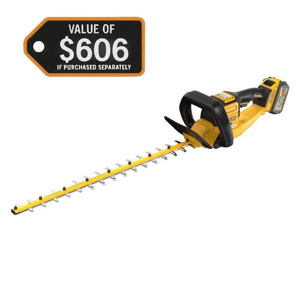 FLEXVOLT 60V MAX 26 in. Brushless Cordless Battery Powered Hedge Trimmer Kit with (1) FLEXVOLT 9.0 Ah Battery & Charger