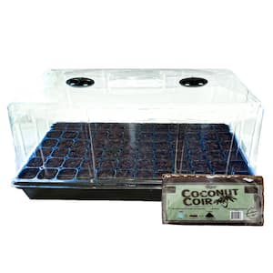 7 in. Seedling Germination Kit with Tall Dome, Tray, Insert and Grow Media