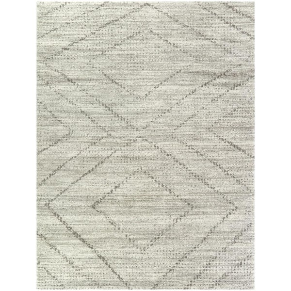 BALTA Sienna Grey 7 ft. x 9 ft. Geometric Area Rug