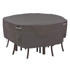 Ravenna 70 in. Dia x 23 in. H Round Patio Table and Chair Set Cover