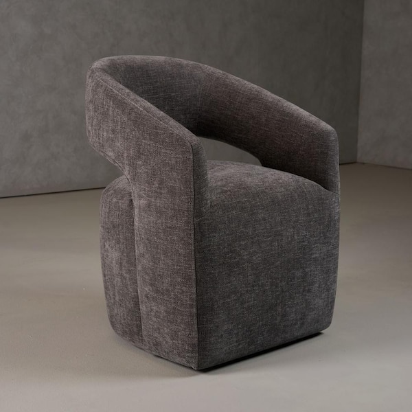 Angie Dark Grey Fabric Dining Chair