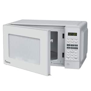 17.56 in. Width, 0.7 cu.ft. in White with Child Lock, 700-Watt Countertop Microwave