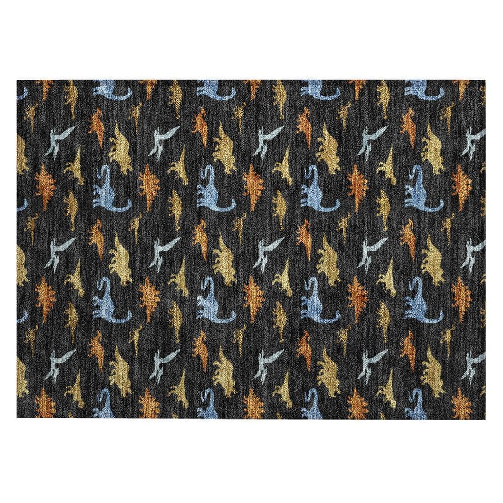Chantille Machine Washable Indoor/Outdoor Abstract ACN2622 Black 2 ft. x 3 ft. Accent Rug price history on PriceWatchPro