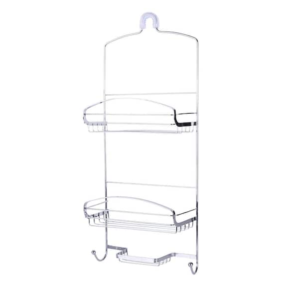Bath Bliss Harbor Collection Deluxe Shower Caddy in Chrome