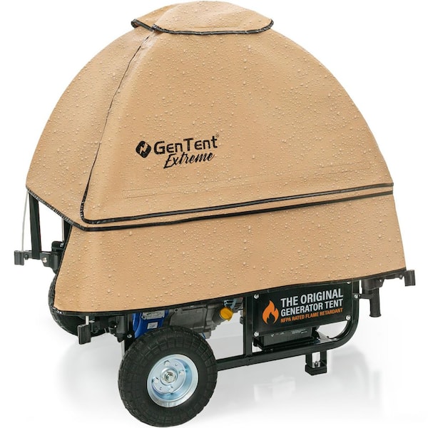 GenTent Generator Running Cover Universal Kit (Extreme, Tan) for Open Frame Portable Generators