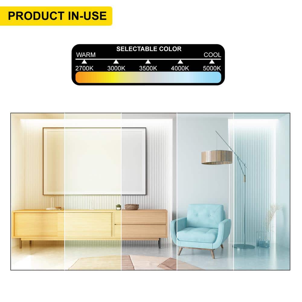 NuWatt Brushed Nickel 6" LED Canless Recessed Downlight Kit - Energy Star