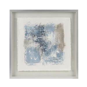 Anky 1-Piece Framed Art Print 25.5 in. x 25.5 in. Hand Painted Abstract Framed Glass and Matted Wall Art
