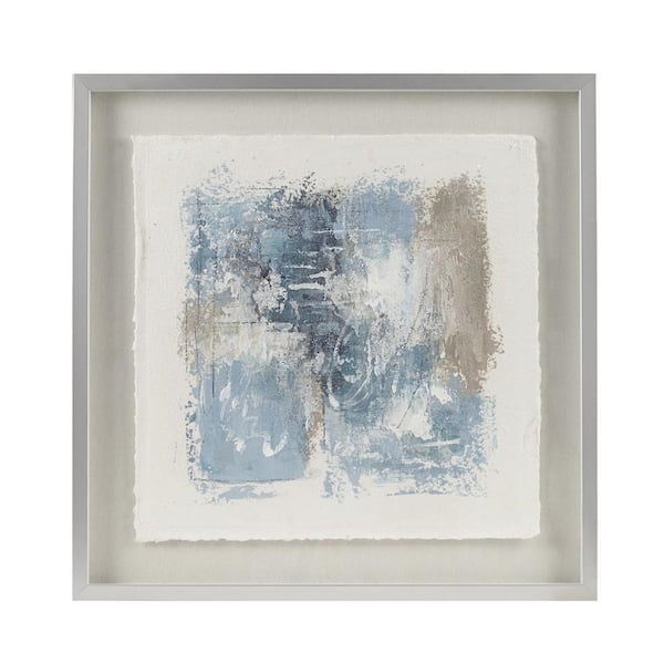 Miscool Anky 1-Piece Framed Art Print 25.5 in. x 25.5 in. Hand Painted Abstract Framed Glass and Matted Wall Art