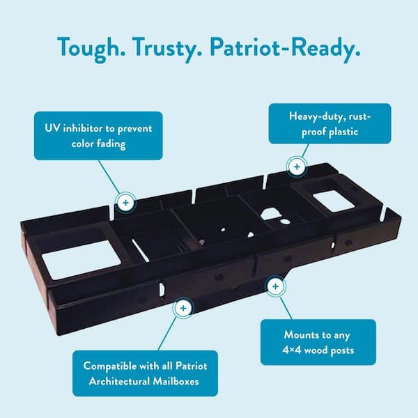 Architectural Mailboxes Patriot Plastic, Mailbox Mounting Board