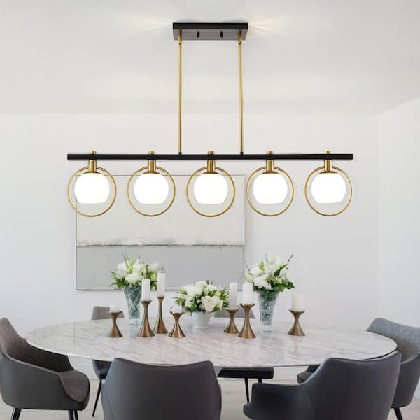 4-Light Modern Gold Vanity Light for Bathroom and Dressing Table , with Clear Glass Shades (No Bulbs)