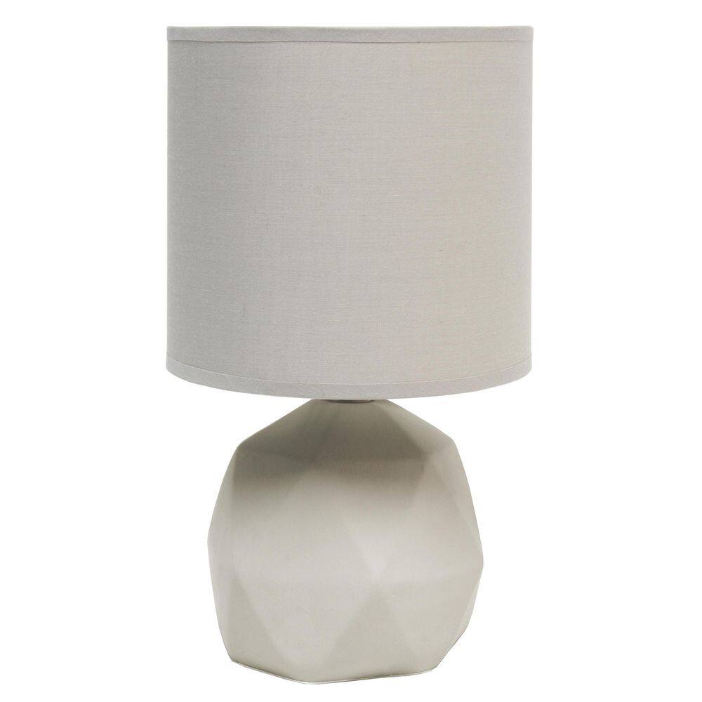 10.62 Geometric Concrete Table Lamp, Gray Shade, Mini Accent for Entryway or Office price history on PriceWatchPro