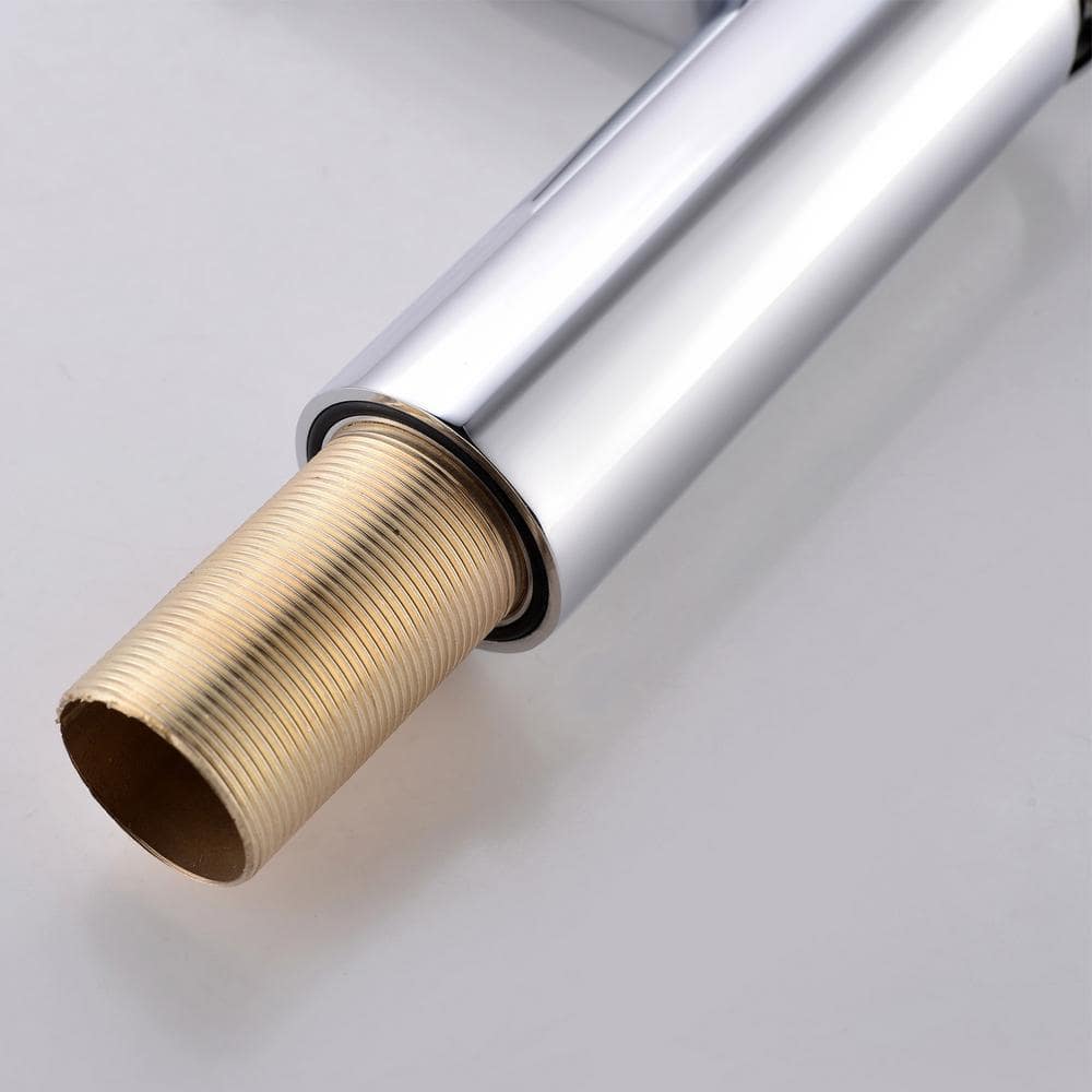Chrome Single-Handle High Arc Bathroom Faucet