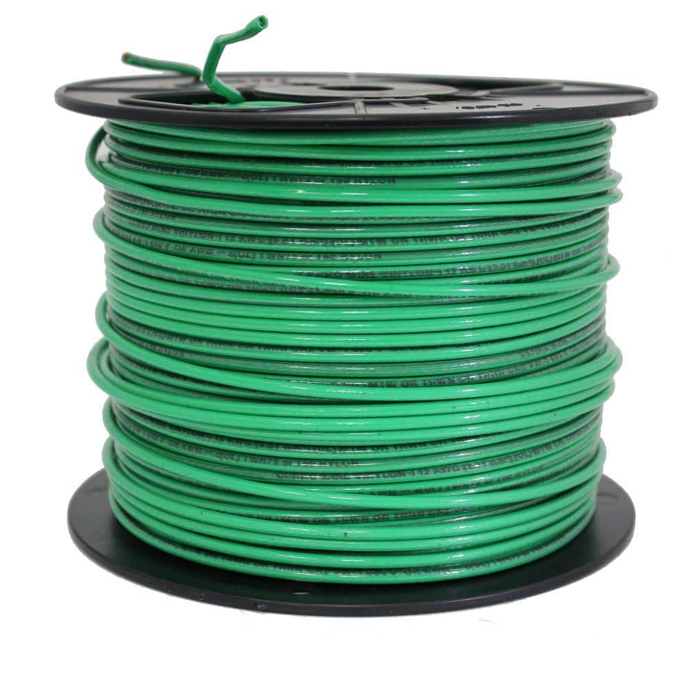 Cerrowire 500 ft. 10 Gauge Green Stranded Copper THHN Wire 112-3875J - The  Home Depot