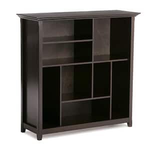 Amherst Solid Wood 44 in. x 44 in. Hickory Brown Transitional Multi Cube Bookcase and Storage Unit