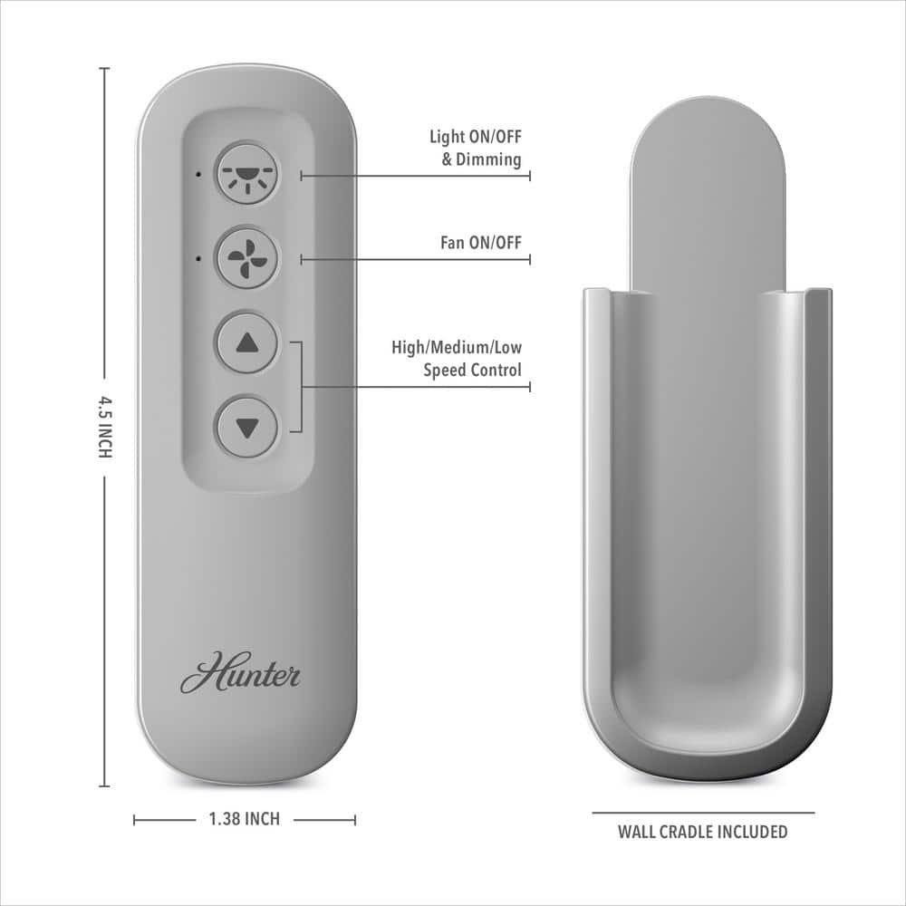 Hunter Universal Handheld Ceiling Fan Remote with Light Dimming