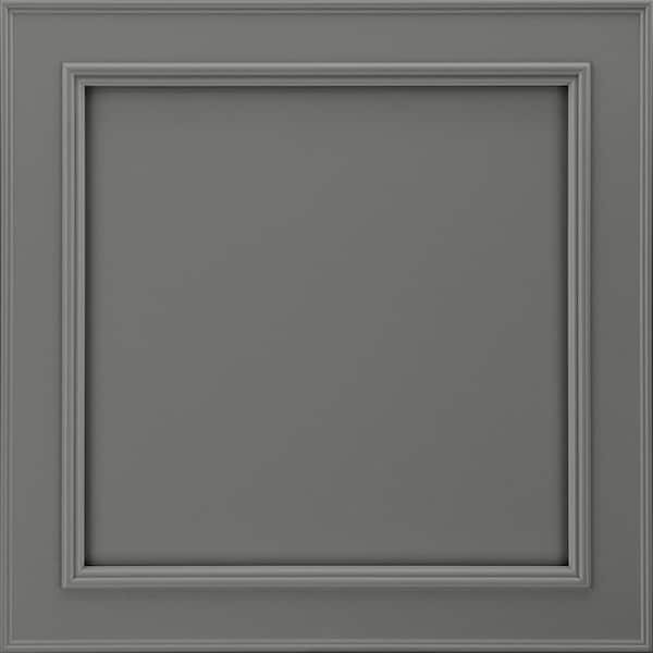 American Woodmark Brookland 11 9/16-in. W x 3/4-in. D x 11 1/2-in. H in Painted Boulder Cabinet Door Sample
