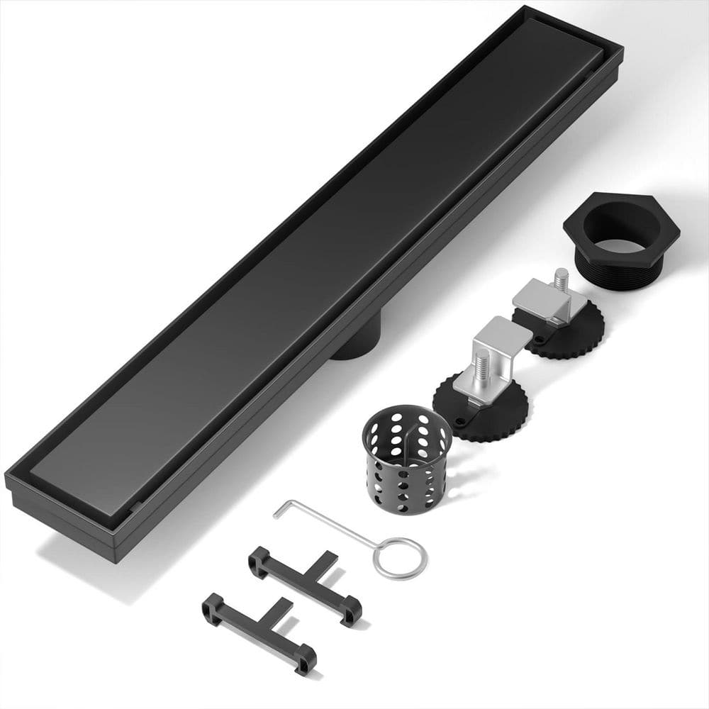 12 in. 304 Stainless Steel Linear Shower Drain, Reversely Install Place to Create an Invisible Floor Drain price history on PriceWatchPro