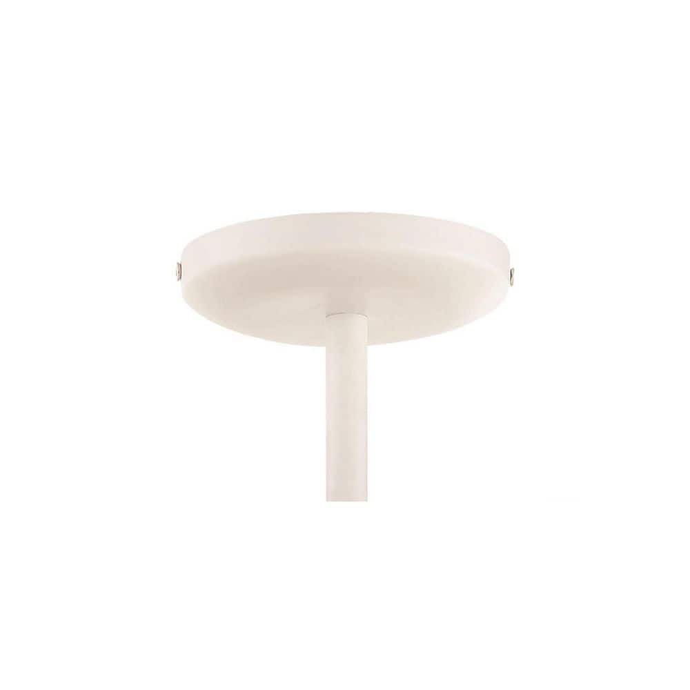 Sand White Coastal Drum LED Flush Mount with Fabric Shade