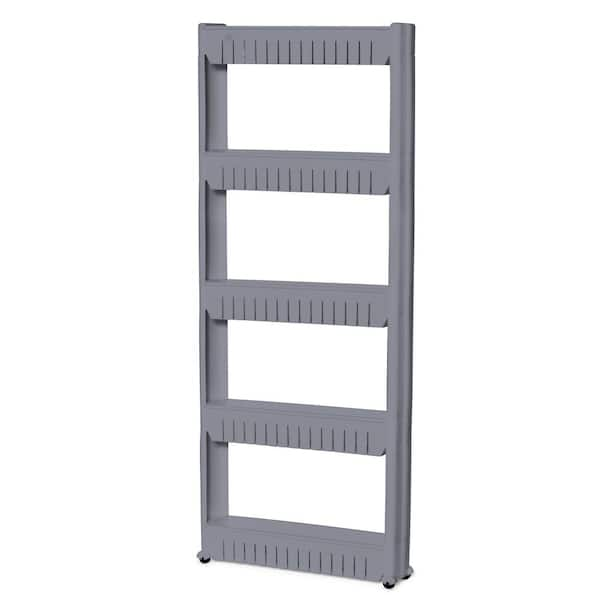 Buy 5 Tier Metal Storage Rack Foldable Shelf Kitchen Organizer Bedroom  Shelves Rolling Cart Online - Shop Home & Garden on Carrefour UAE