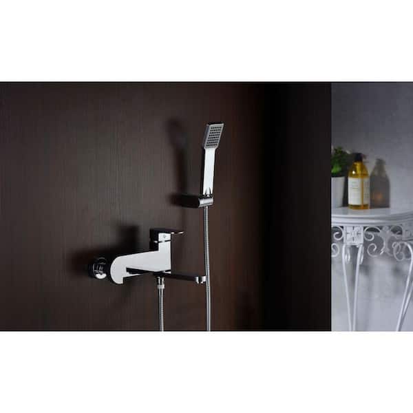 Echo Series 1-Handle 1-Spray Tub and Shower Faucet in Polished Chrome (Valve Included)