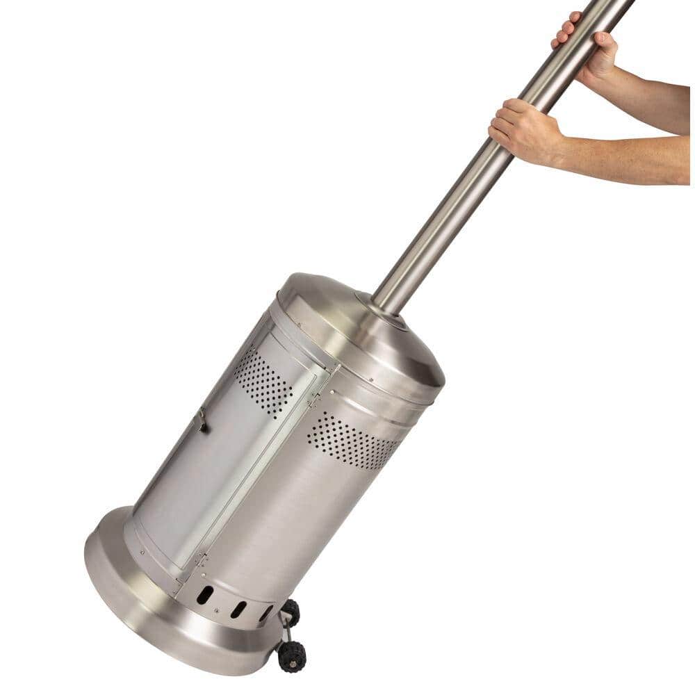 Stainless Steel Propane Patio Heater with Wheeled Base