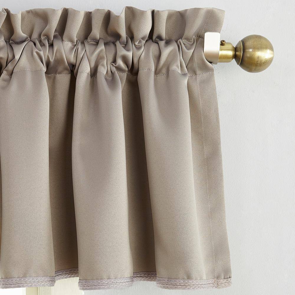 Stone Rod Pocket Room Darkening Curtain Valance, 54"x18"