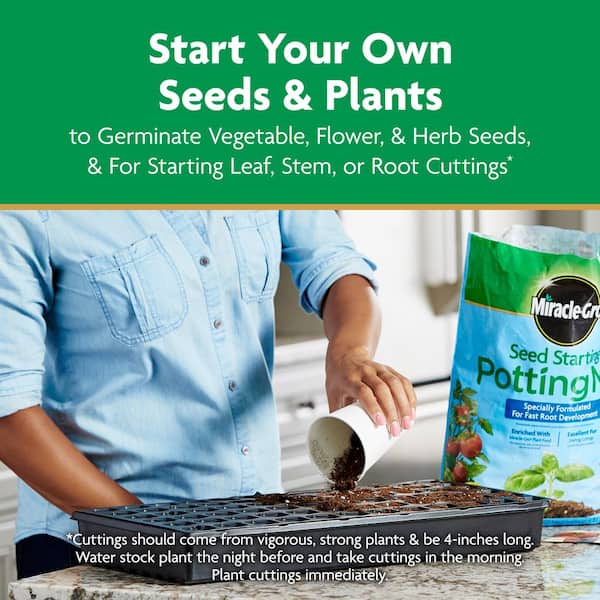 Miracle-gro Seed Starting Potting Mix, 8 qt. 2-pack