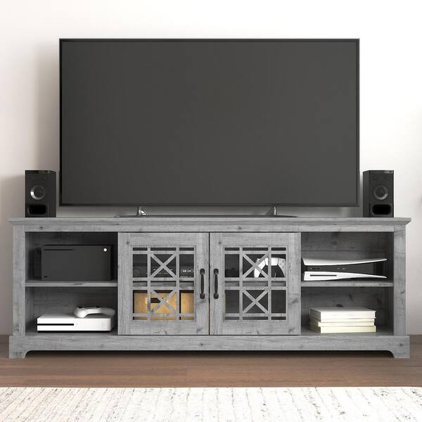 GALANO Isadora 68.2 in. Mexican Gray TV Stand Fits TV's up to 75 in.