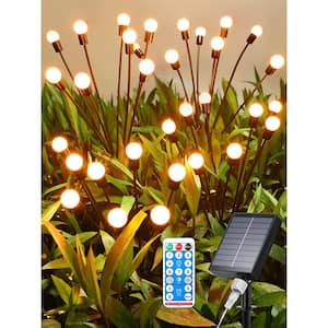 Solar Firefly Lights Outdoor, 32 LED Swaying Solar Garden Lights with Remote Control (4-Pack)