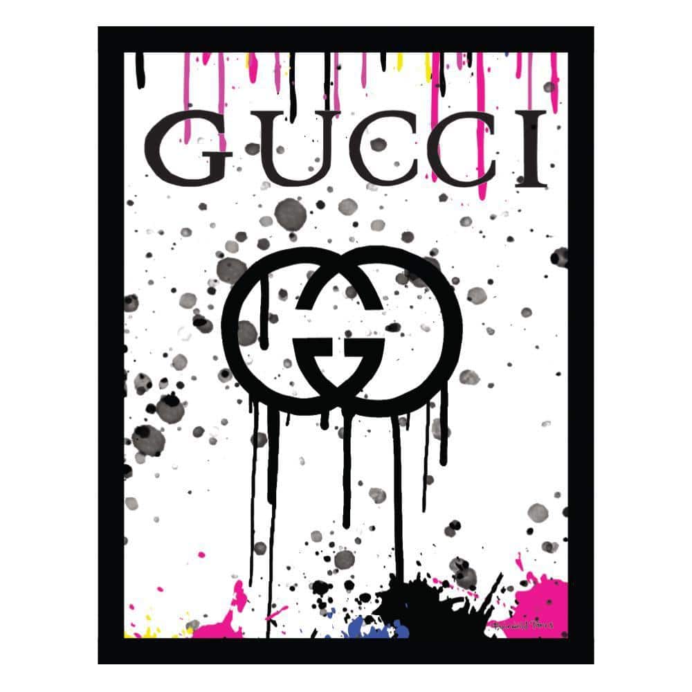 Fashion Designer Drip Logo-Framed Print by Fairchild Paris Abstract Poster Art Print 18 in. x 14 in. price history on PriceWatchPro