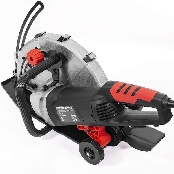 14 in. 15 Amp Corded Industrial Cutter Wet/Dry Circular Saw with Guide Roller and Depth Adjustment 14 in. 15 Amp Corded Industrial Cutter Wet/Dry Circular Saw with Guide Roller and Depth Adjustment