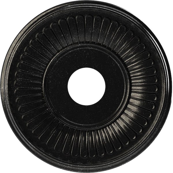 16 in. O.D. x 3-1/2 in. I.D. x 1 in. P Berkshire Thermoformed PVC Ceiling Medallion in Textured Metallic Galaxy