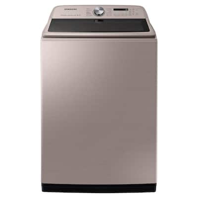 5.4 cu. ft. High-Efficiency Champagne Top Load Washing Machine with Super Speed and Steam, ENERGY STAR