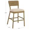 Diagram showing dimensions of the bar stool.