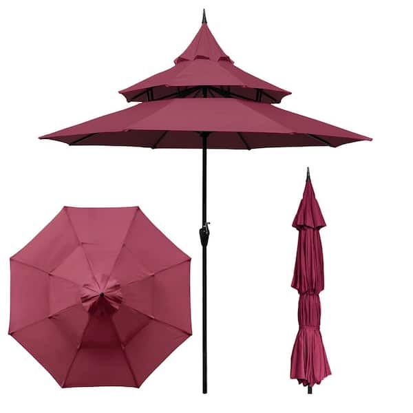 asian inspired patio umbrellas ‘The Farrah' Orange and Pink Bali Sun Parasol Garden Umbrella Whether shading a chic cafe terrace or your backyard oasis Classic™ Garden Umbrellas | Chiang