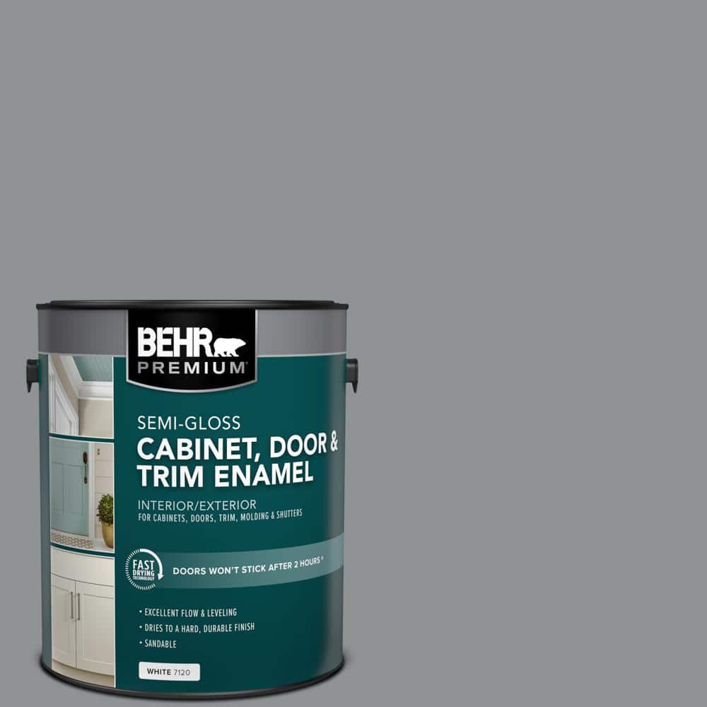 1 gal. #770F-4 Gray Area Semi-Gloss Enamel Interior/Exterior Cabinet, Door & Trim Paint price history on PriceWatchPro