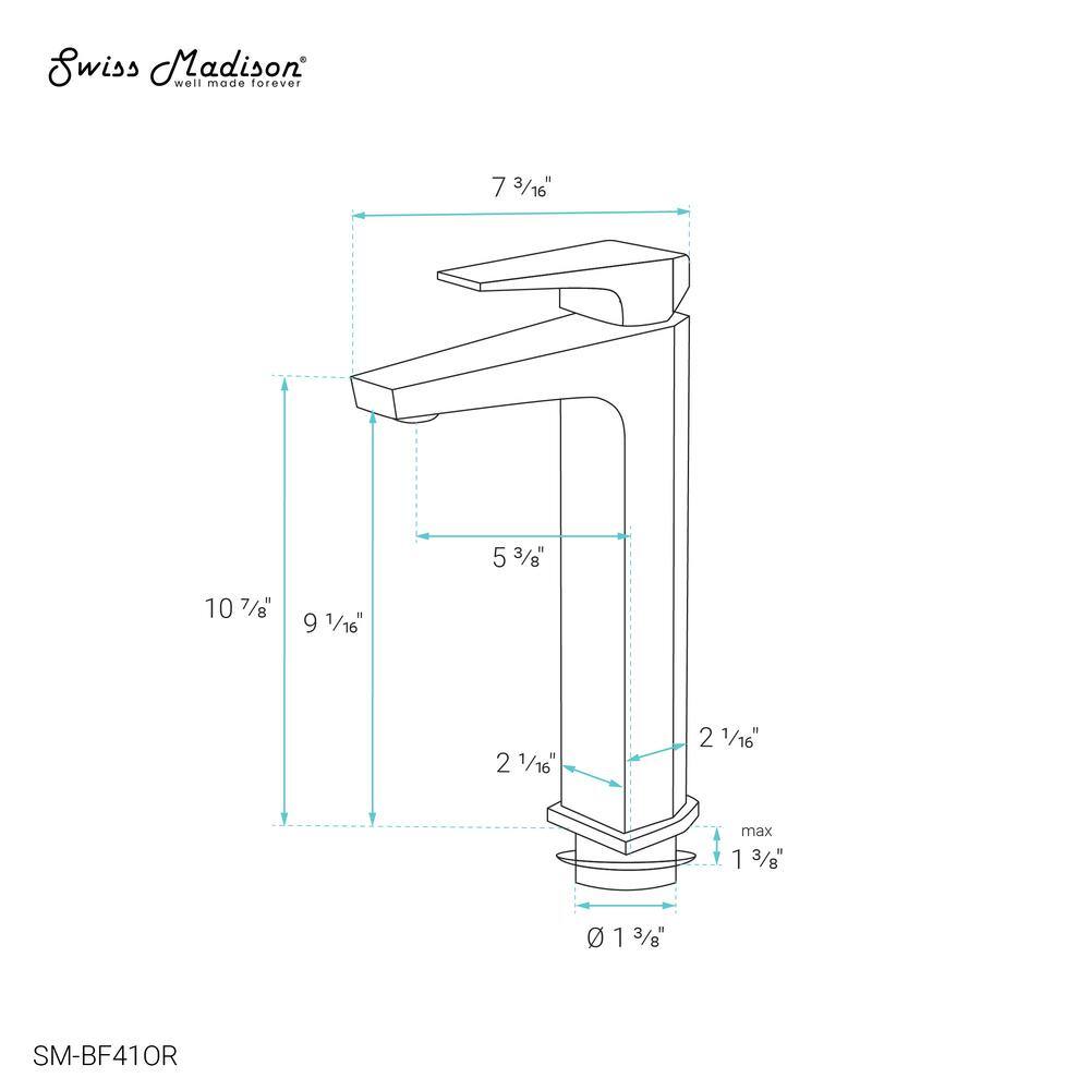 Voltaire Oil Rubbed Bronze High Arc Bathroom Faucet