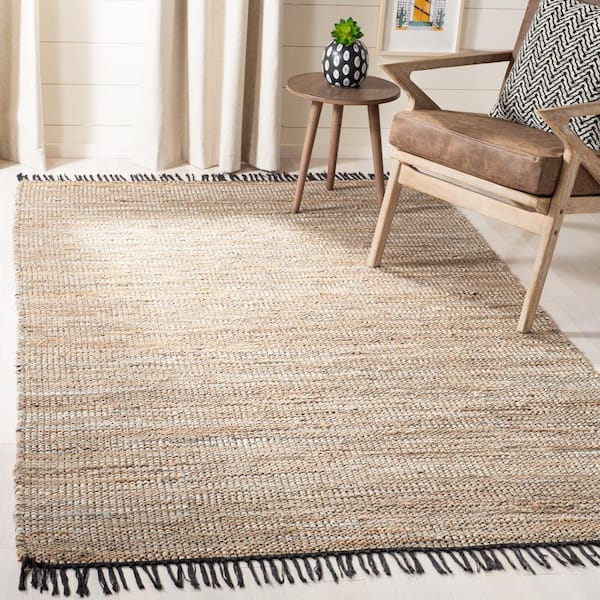Vintage Leather Beige Doormat 2 ft. x 3 ft. Solid Speckled Gradient Area Rug