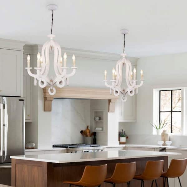 White Shabby Chic Chandelier
