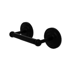 Prestige Que New Collection Double Post Toilet Paper Holder in Matte Black