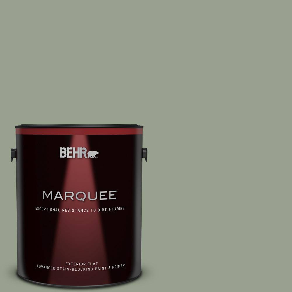 BEHR MARQUEE 1 gal. N3904 Bitter Sage Flat Exterior Paint & Primer