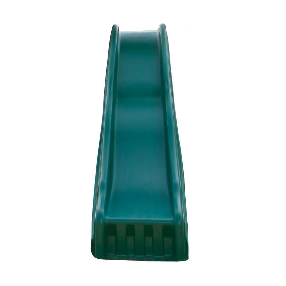 Forest Green Durable Plastic Wave Slide for 4' Deck