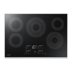 30 in. Radiant Electric Cooktop in Stainless Steel with 5 Elements, Rapid Boil and Wi-Fi