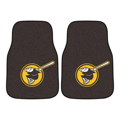 MLB - San Diego Padres 17 in. x 27 in. 2-Piece set of Carpet Car Mats